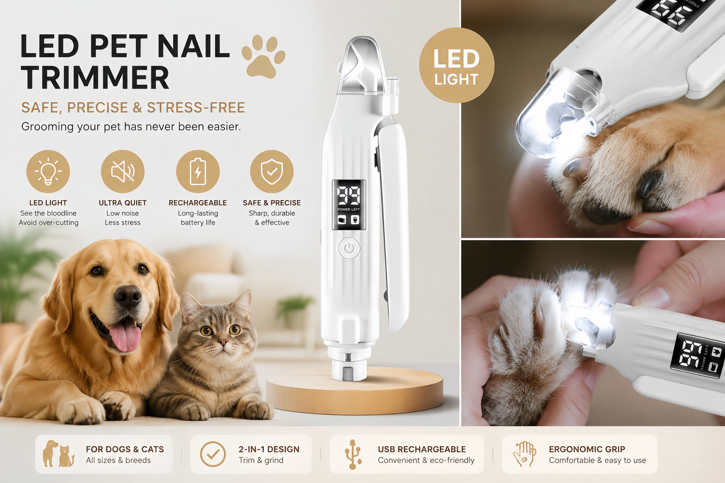 PawGlow™ LED Pet Nail Trimmer
