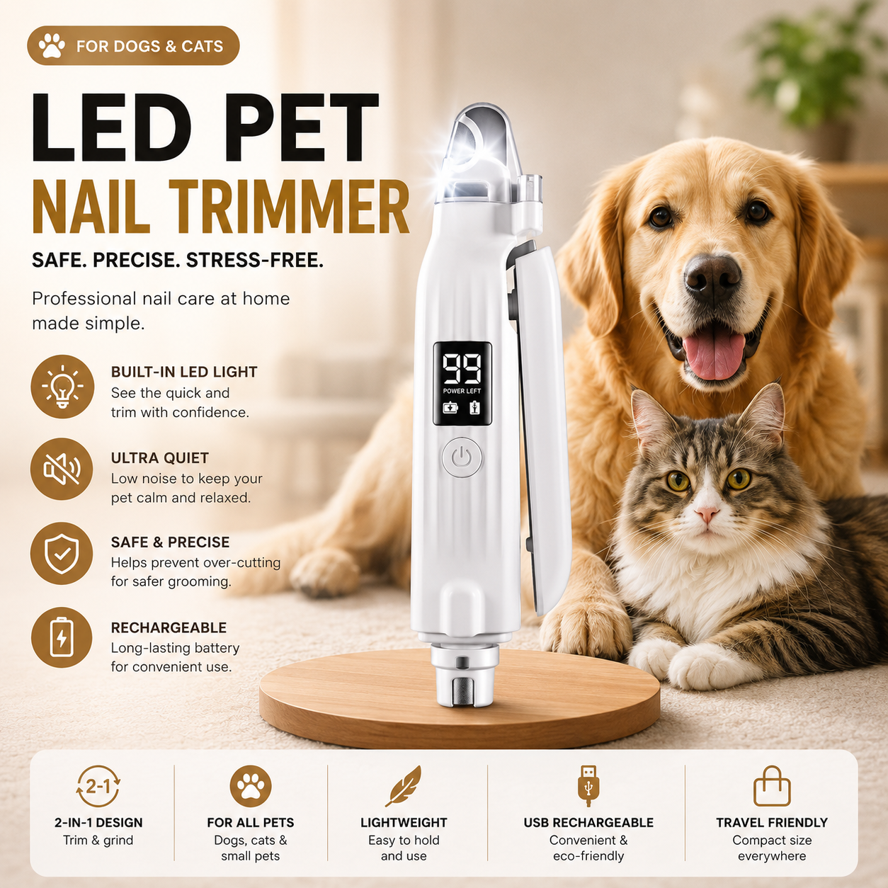 PawGlow™ LED Pet Nail Trimmer