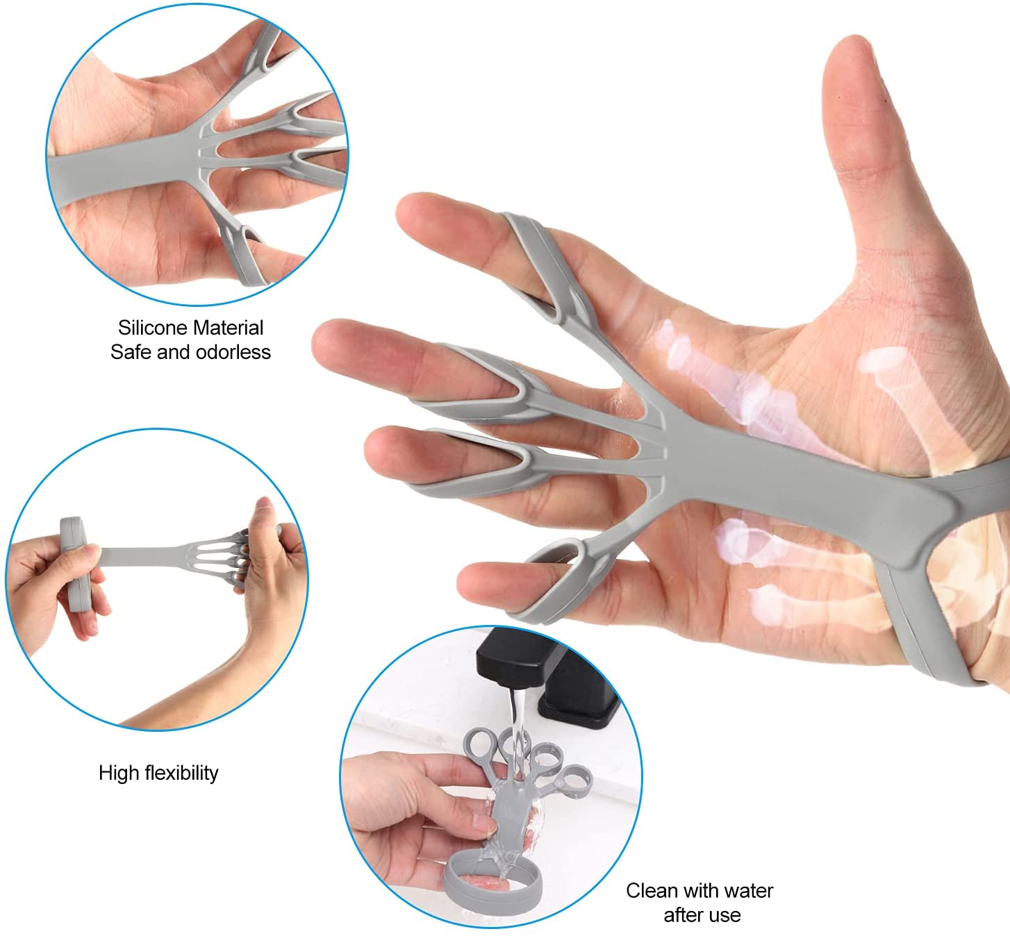Silicone Finger Grip Trainer – Strengthen Your Hand, Fingers & Forearm